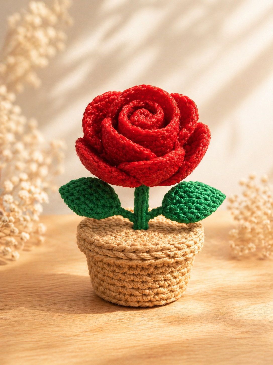 Materitas de Amor – Rosa Decorativa en Maceta Impresión 3D